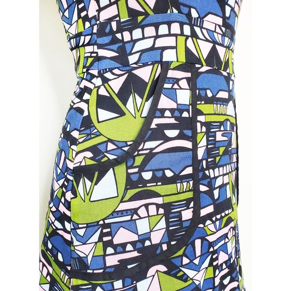 NOOWORKS Womens Skyway Print Cotton Stretch Dress M - Picture 11 of 13